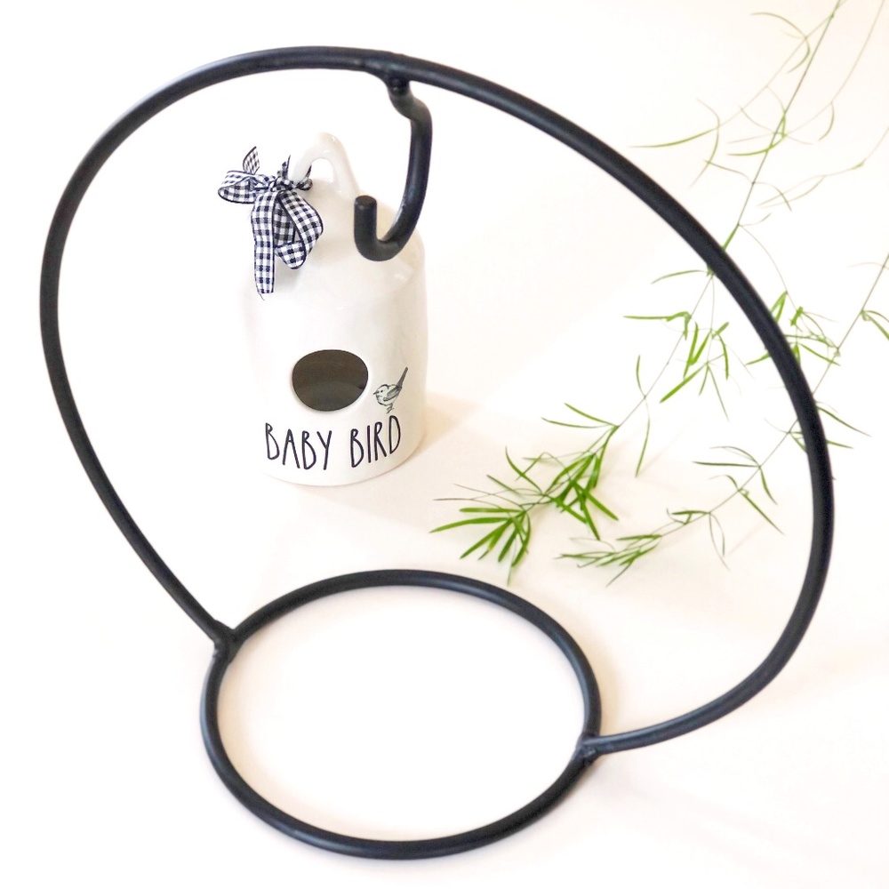 Rae Dunn Inspired Round Birdhouse Stand Mi…